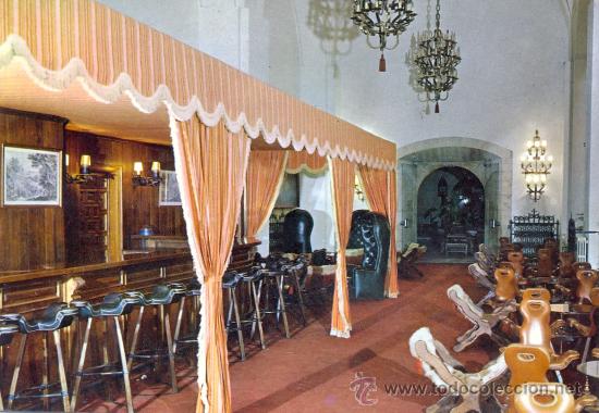 Postales: TARJETA POSTAL HOSTAL DE SAN MARCOS BAR LEON