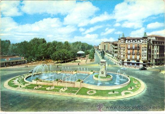 Postales: TARJETA POSTAL ESTATUA DE GUZMAN Y PASEO DE LA CONDESA LEON