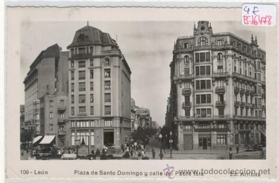 Postales: (PS-16478)POSTAL DE LEON-PLAZA DE SANTO DOMINGO Y CALLE DE PADRE ISLA