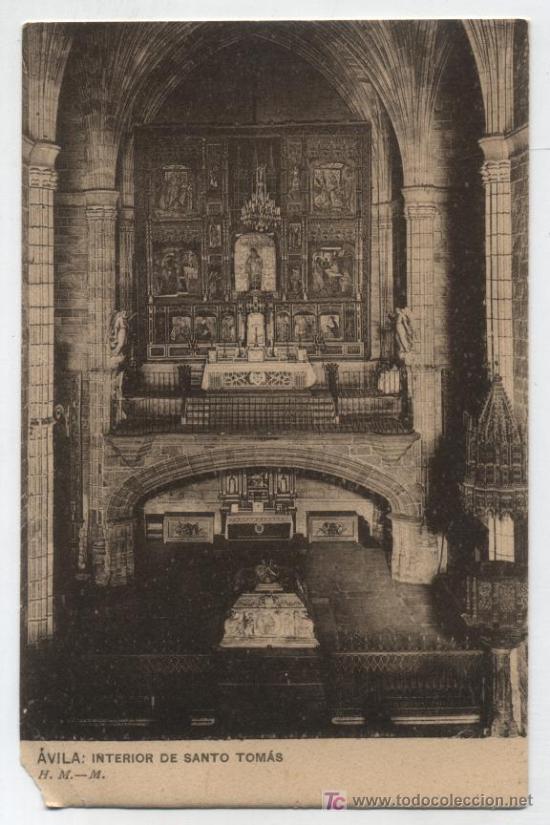 Postales: Avila.- Interior de Santo Tom&aacute;s. - Foto 1