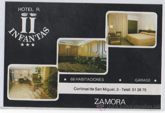 Postales: TARJETA POSTAL HOTEL INFANTAS ZAMORA