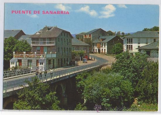 Postales: TARJETA POSTAL DE PUENTE DE SANABRIA CARRETERA DE LAGO ZAMORA