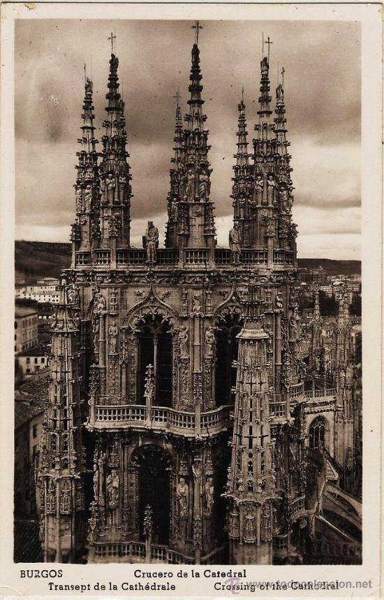 Postales: burgos.- crucero de la catedral.- sin editor.- a&ntilde;os cuarenta - s/c