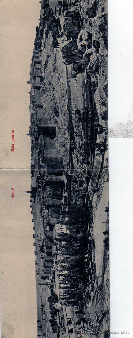 Postales: Avila. Vista general. Ed. Lucas martin. Fototipia Casta&ntilde;eira. Escrita.