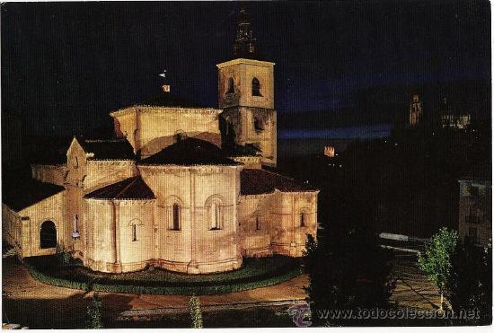Postales: segovia.- iglesia de san millan.- aspecto nocturno.- ed. garrabella.- a&ntilde;o 1964 - nueva