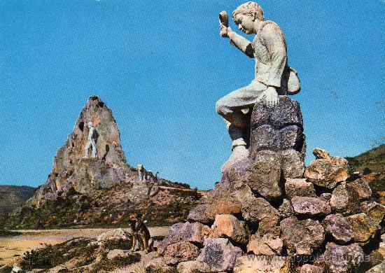 Postales: POSTAL SIN CIRCULAR DE AMEYUGO,BURGOS.MONUMENTO AL PASTOR.
