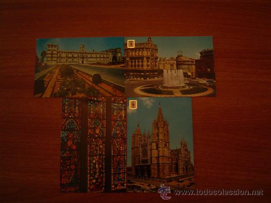 Postales: 4 POSTALES DE LEON