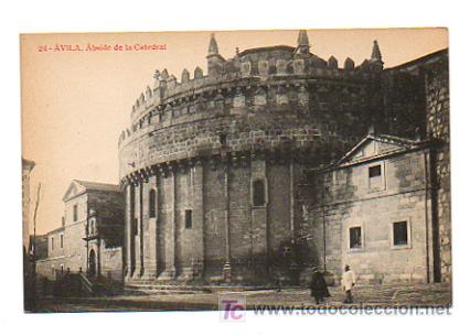 Postales: &Aacute;VILA. &Aacute;BSIDE DE LA CATEDRAL.(ED. THOMAS.). - Foto 1