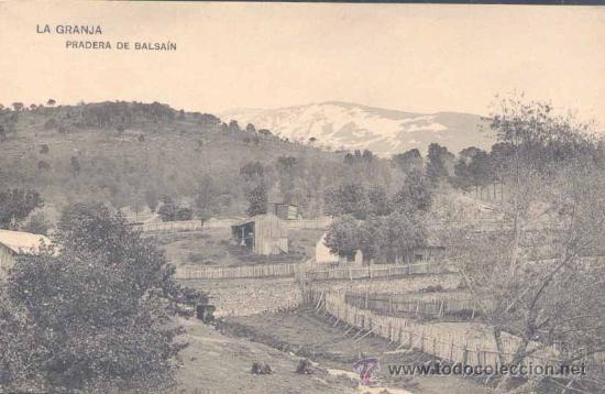 Postales: LA GRANJA(SEGOVIA).- PRADERA DE BALSA&Iacute;N
