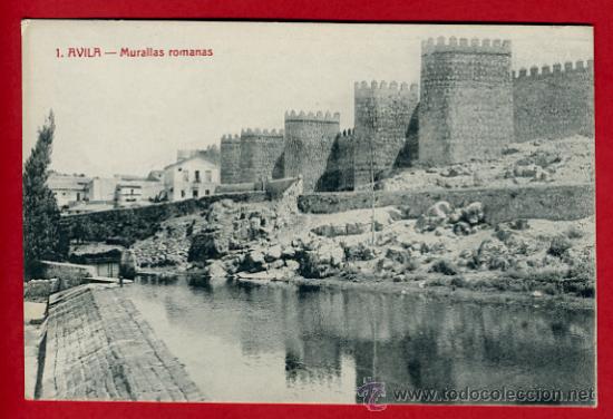 Postales: avila, murallas romanas,     P42666