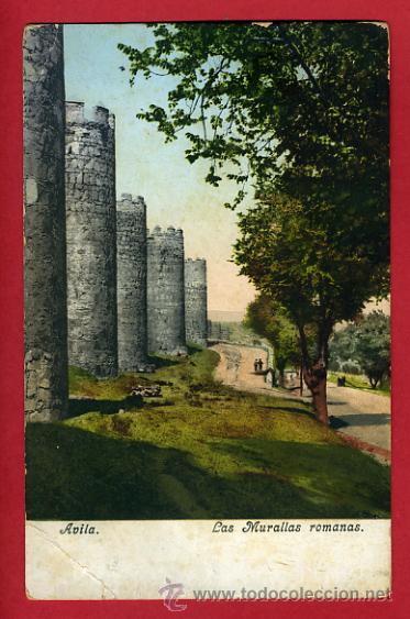 Postales: avila, las murallas romanas,     P42667