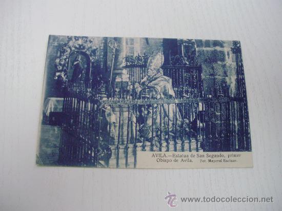 Postales: AVILA - ESTATUA DE SAN SEGUNDO, PRIMER OBISPO DE AVILA - FOT. MAYORAL ENCINAR