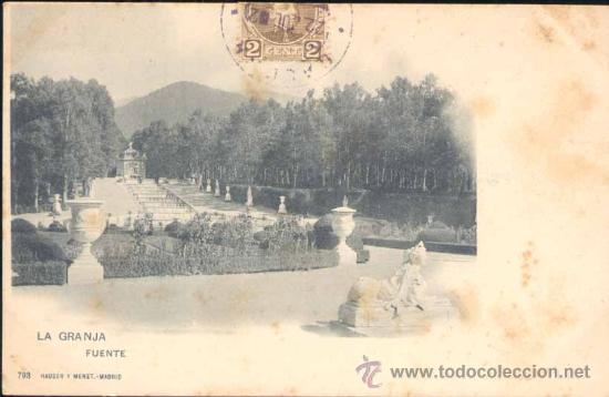 Postales: LA GRANJA (SEGOVIA).- FUENTE