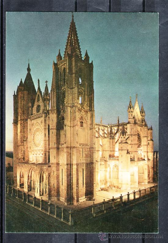 Postales: POSTAL DE LA CATEDRAL DE LEON