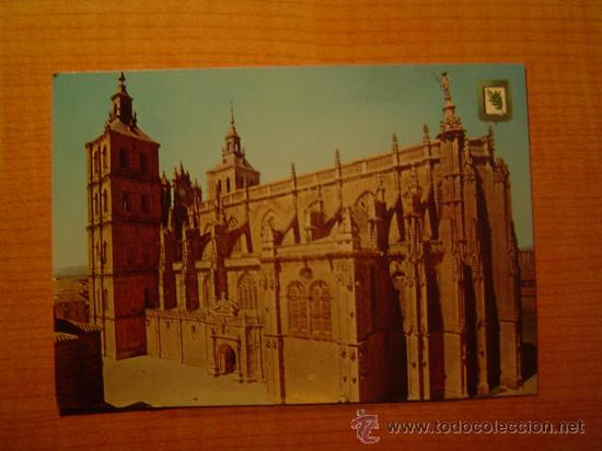 Postales: POSTAL IMAGENES ESCUDO DE ORO ASTORGAS  P. COLECCION DE CATEDRALES  (LEON) SIN CIRCULAR