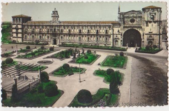 Postales: Leon-San Marcos,Ediciones Sicilia-Zaragoza,fotografica coloreada con anilinas