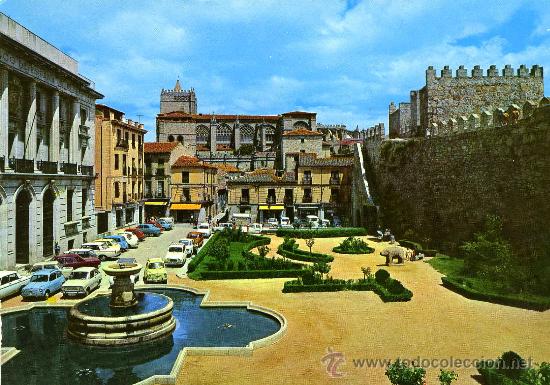 Postales: POSTAL AVILA PLAZA DE CALVO SOTELO