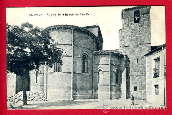 Postales: avila, abside de la iglesia de san pedro,    p44688