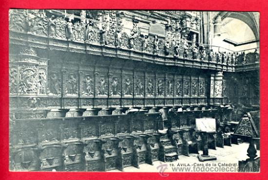 Postales: avila, coro de la catedral,    p44692