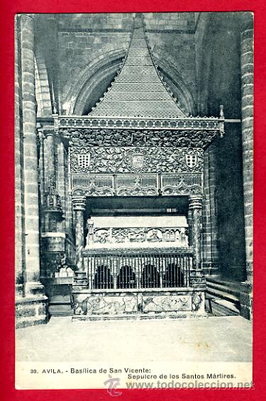 Postales: avila, basilica de san vicente, sepulcro de los santos martires,    p44695
