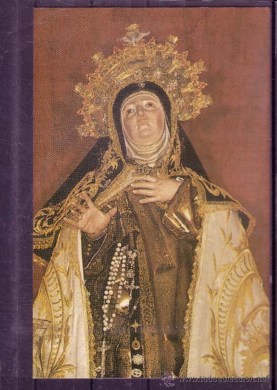 Postales: AVILA - IMAGEN PROCESIONAL DE LA SANTA N&ordm; 40 CARMELITAS DESCALZOS