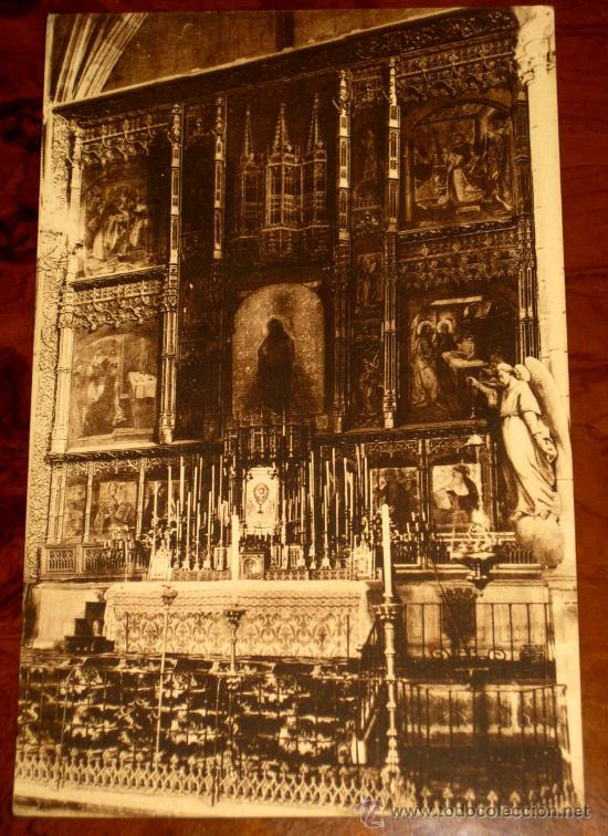 Postales: ANTIGUA POSTAL DE COLEGIO DE SANTO TOMAS - AVILA - ALTAR MAYOR - NO CIRCULADA.