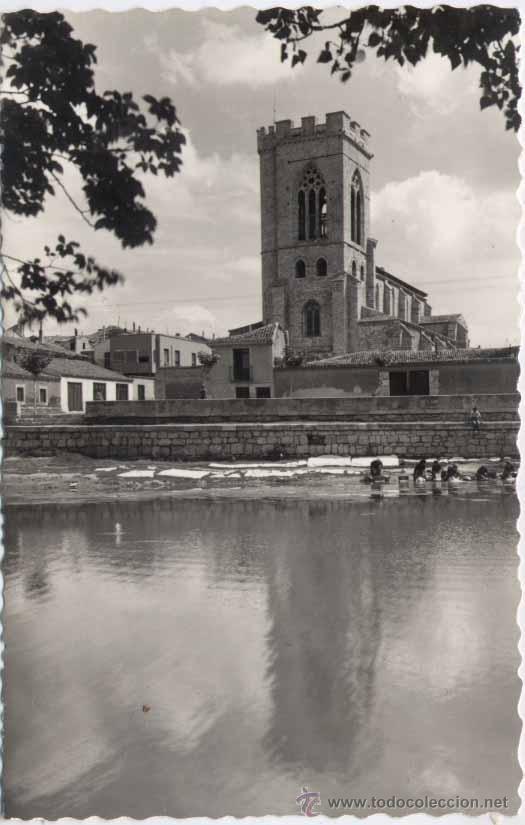 Postales: PALENCIA.- TORRE DE SAN MIGUEL Y R&Iacute;O CARRI&Oacute;N