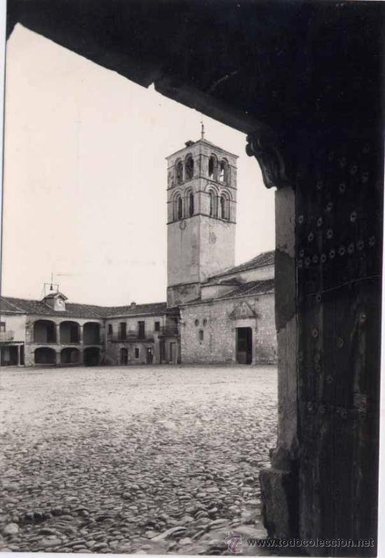 Postales: PEDRAZA (SEGOVIA).- IGLESIA DE SAN JUAN Y AYUNTAMIENTO