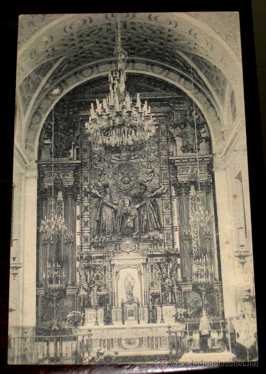 Postales: ANTIGUA POSTAL DE AVILA - ALTAR MAYOR DEL CONVENTO DE LAS CARMELITAS - N. 3 - ED. GRAFOS - NO CIRCUL