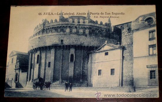 Postales: ANTIGUA POSTAL DE AVILA - LA CATEDRAL - N. 46 - FOT. MAYORAL - NO CIRCULADA.