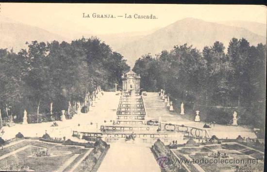 Postales: LA GRANJA (SEGOVIA).- LA CASCADA