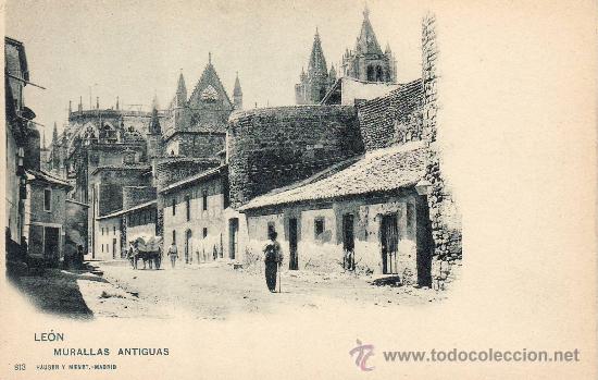 Postales: LE&Oacute;N - MURALLAS ANTIGUAS -. - Foto 1