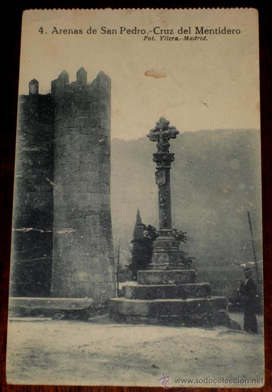 Postales: ANTIGUA POSTAL DE ARENAS DE SAN PEDRO - AVILA - N.4 - CRUZ DEL MENTIDERO - ED. GRAFOS - NO CIRCULADA