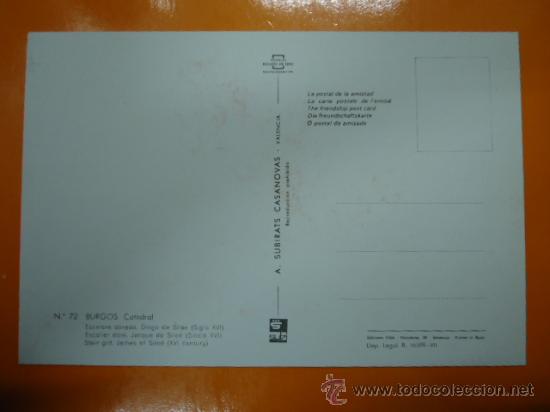 Postales: BURGOS - REF.: S-492 - Foto 2