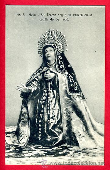 Postales: avila, sta. teresa segun se venera en la capilla donde nacio,     p49431