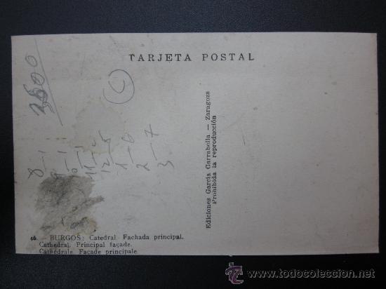 Postales: BURGOS - REF.: S-924 - Foto 2