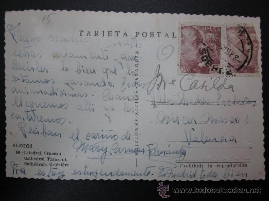 Postales: BURGOS - REF.: S-928 - Foto 2