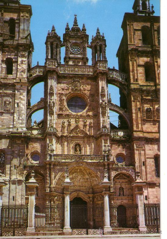 Postales: N&ordm; 4600 ASTORGA LEON CATEDRAL - Foto 1