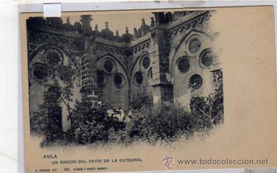 Postales: Avila. A. Canovas. Hauser y Menet n&ordm; 785. Un rincon del Patio de la Catedral.