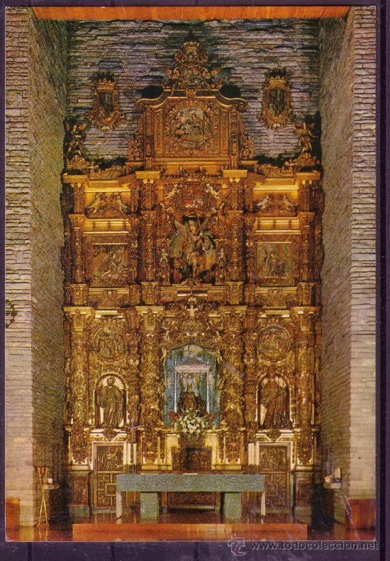 Postales: SANTUARIO DE NUESTRA SE&Ntilde;ORA DEL CAMINO - LEON - RETABLO BARROCO DEL SIGLO XVII