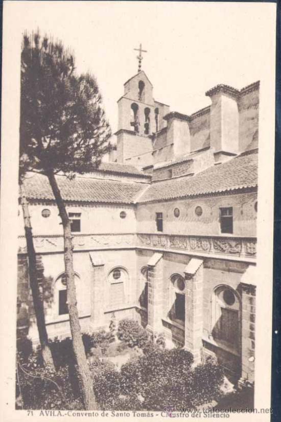Postales: &Aacute;VILA.- CONVENTO DE SANTO TOM&Aacute;S-CLAUSTRO DEL SILENCIO