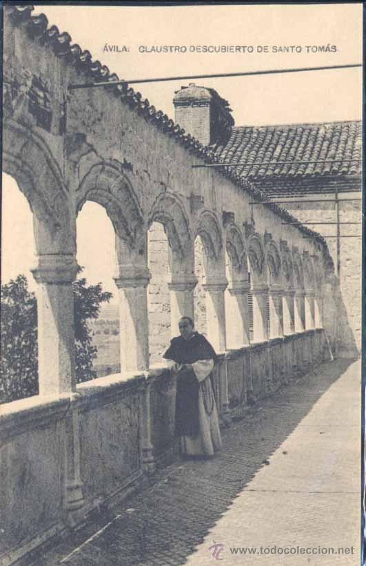 Postales: &Aacute;VILA.- CLAUSTRO DESCUBIERTO DE SANTO TOM&Aacute;S-
