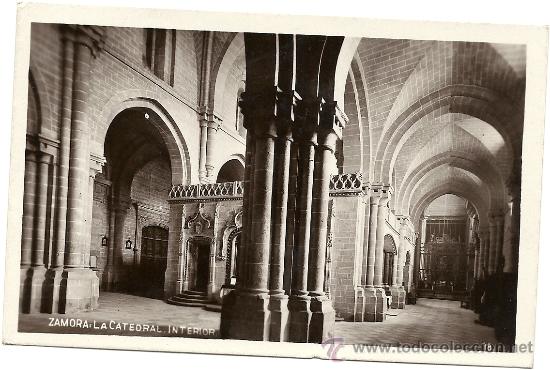 Postales: ZAMORA, LA CATEDRAL INTERIOR - Foto 1