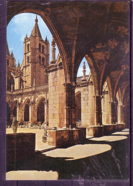 Postales: LEON - CATEDRAL - TORRE DESDE EL CLAUSTRO