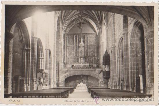 Postales: Avila interior de Santo Tomas,Ed Arribas