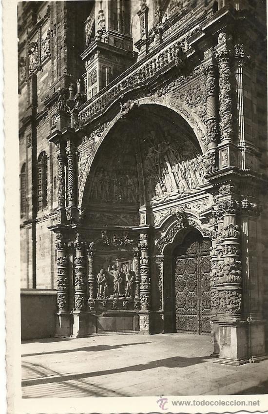 Postales: ASTORGA.PORTADA DE LA CATEDRAL. N&ordm;50.ED. ARRIBAS.