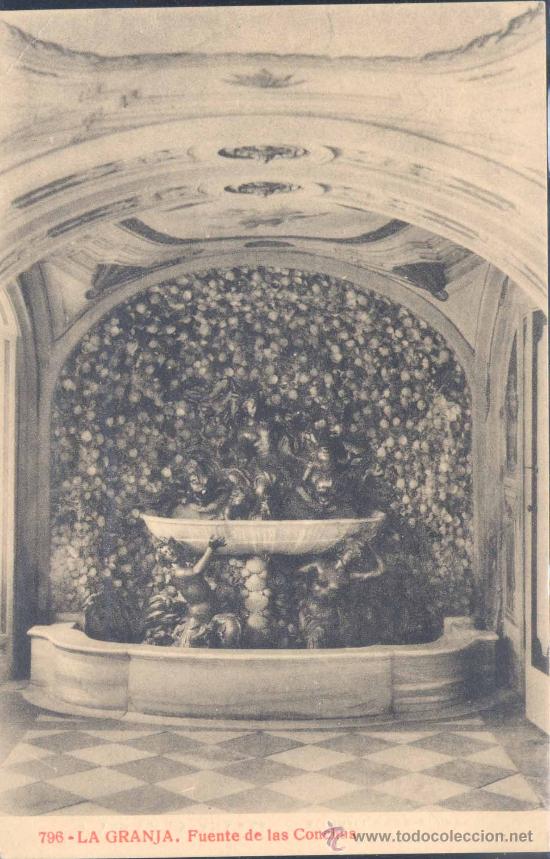 Postales: LA GRANJA (SEGOVIA).- FUENTE DE LAS CONCHAS