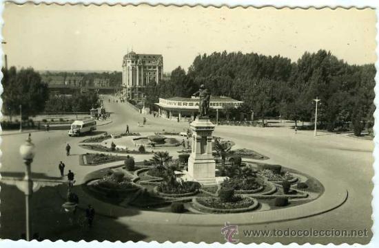 Postales: POSTAL LEON GLORIETA DE GUZMAN EL BUENO