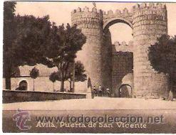 Postales: POSTAL ORIGINAL DECADA DE LOS 30. AVILA. PUERTA SE SAN VICENTE. N&ordm; 534. VER TAMA&Ntilde;O Y EXPLICACION