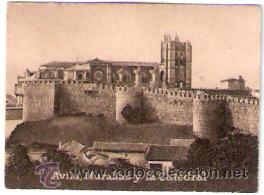 Postales: POSTAL ORIGINAL DECADA DE LOS 30. AVILA. MURALLAS Y LA CATEDRAL. N&ordm; 526. VER TAMA&Ntilde;O Y EXPLICACION